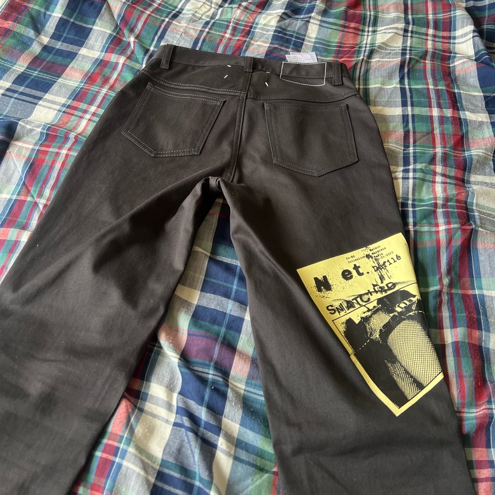 Black skinny Madison margiella jeans men size 28. New.